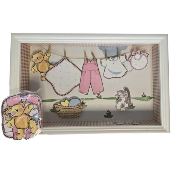 Clothesline Shadowbox for Girls