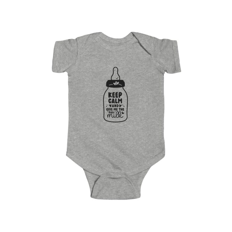 Keep Calm and Give Me The Milk Infant Bodysuit - Image 3