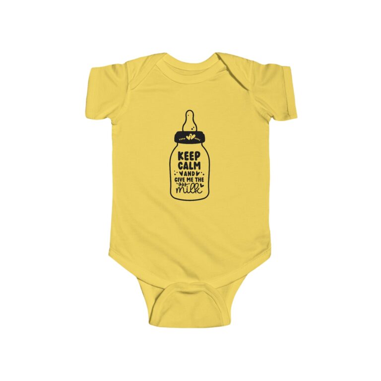 Keep Calm and Give Me The Milk Infant Bodysuit - Image 5