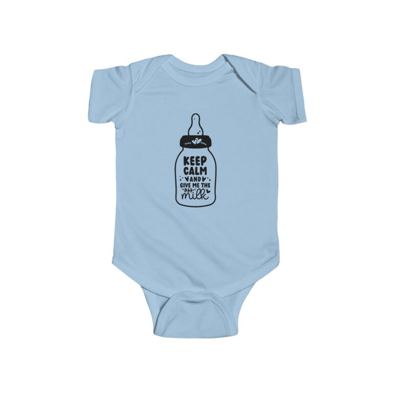 Keep Calm and Give Me The Milk Infant Bodysuit - Image 7