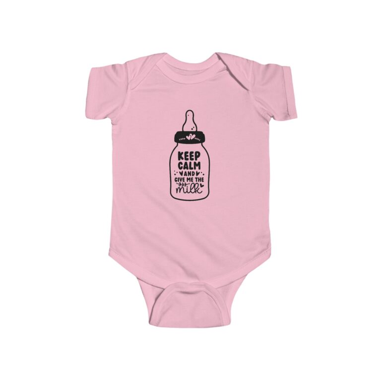 Keep Calm and Give Me The Milk Infant Bodysuit - Image 9