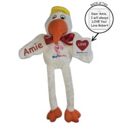 Plush Love Stork Personalized