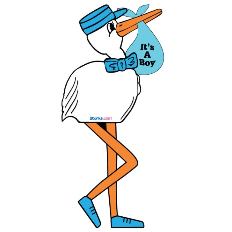Stork Sign 55" Boy