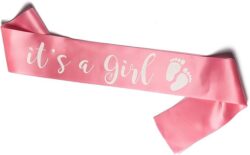It's a Girl Satin Body Sash