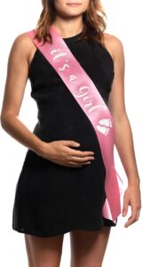 It's a Girl Satin Body Sash for Mom
